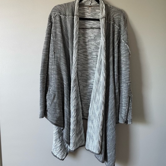 Free People In the Loop Waterfall cardigan in grey size XS oversized - Picture 10 of 11